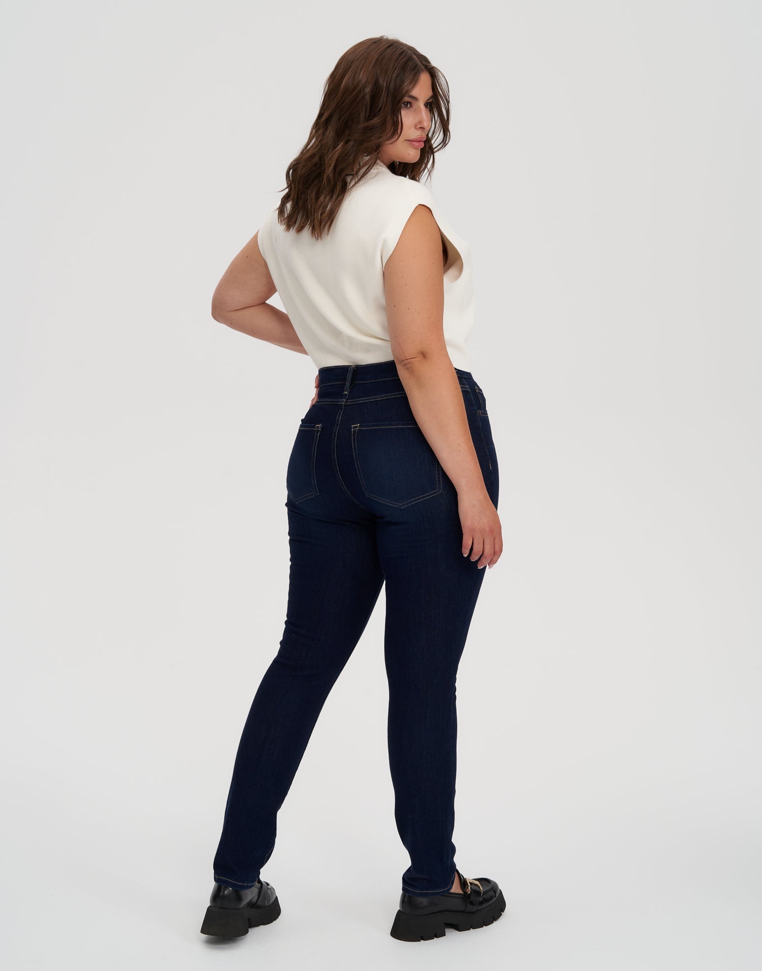 jean skinny indigo foncé