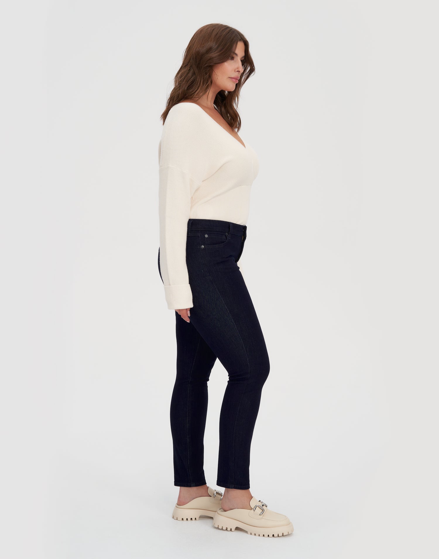 jeans coupe étroite indigo foncé