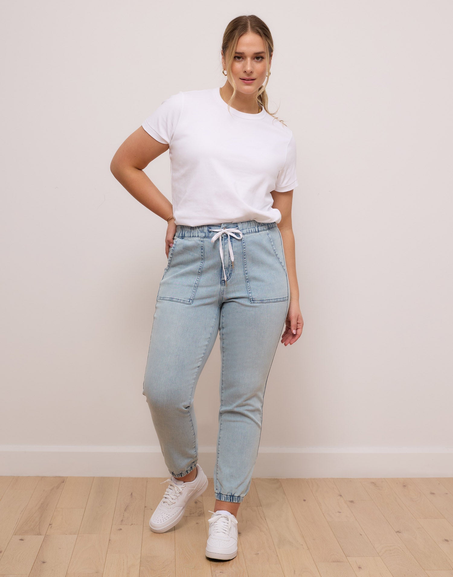 jeans jogging bleu