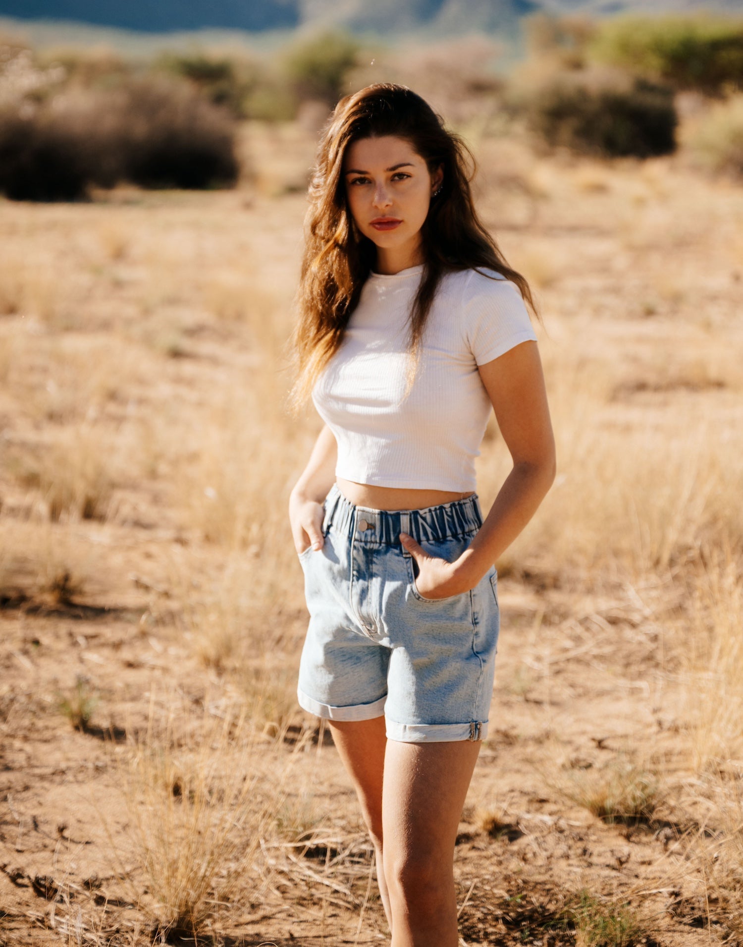 SHORT EN DENIM / SUNNY SKY