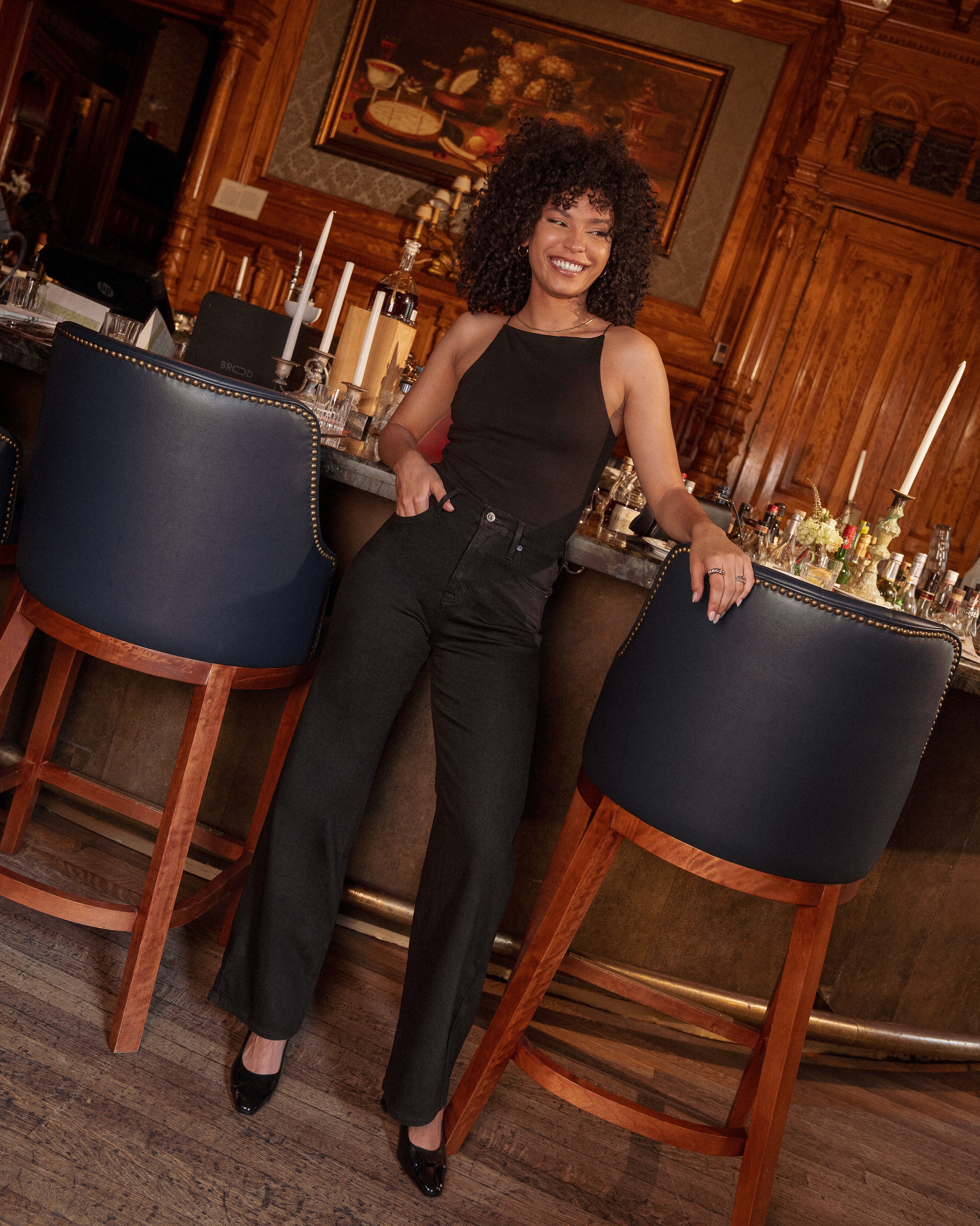 JEANS LILY COUPE TRÈS ÉVASÉE / BLACK