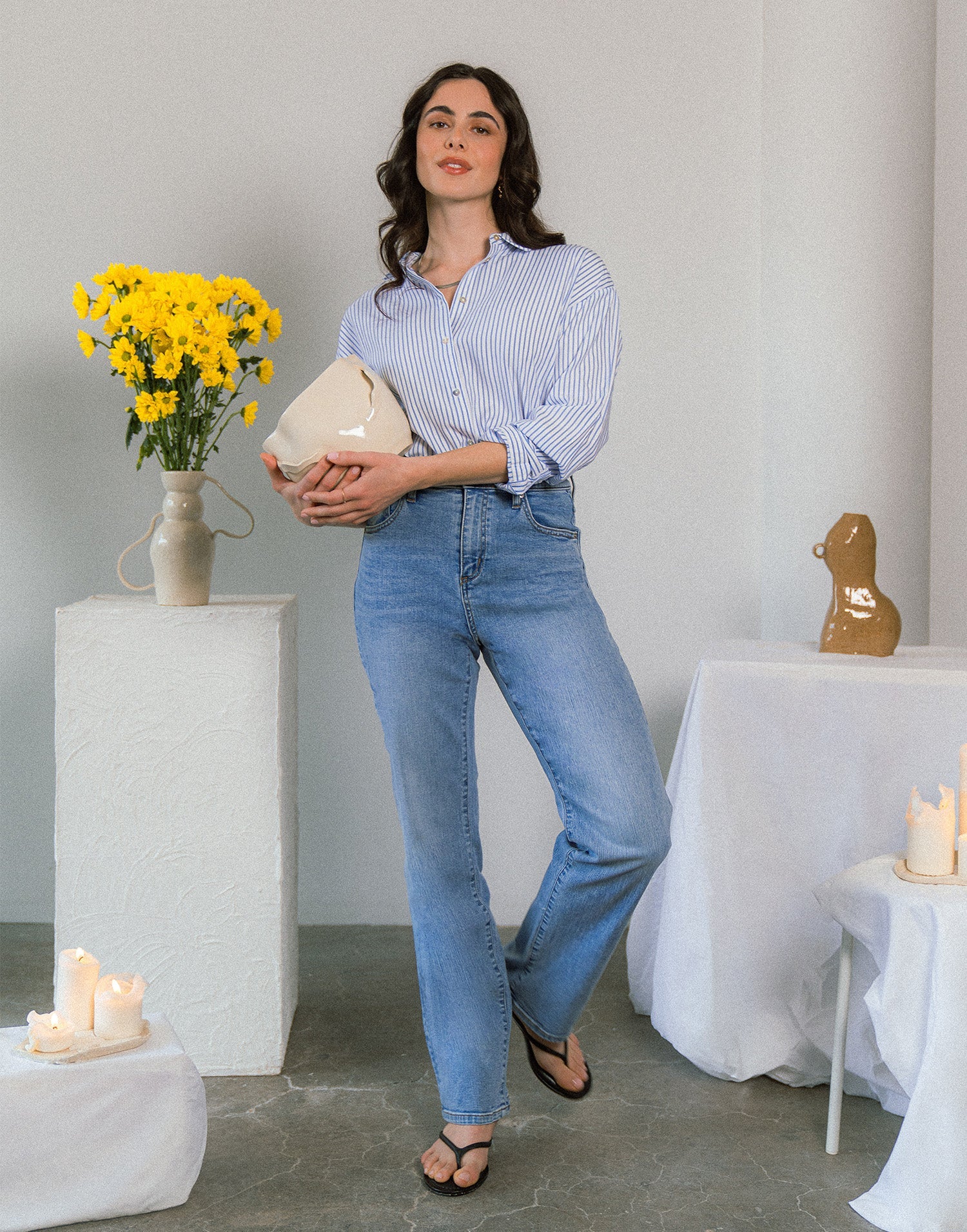 CHLOE STRAIGHT JEANS / FLORA