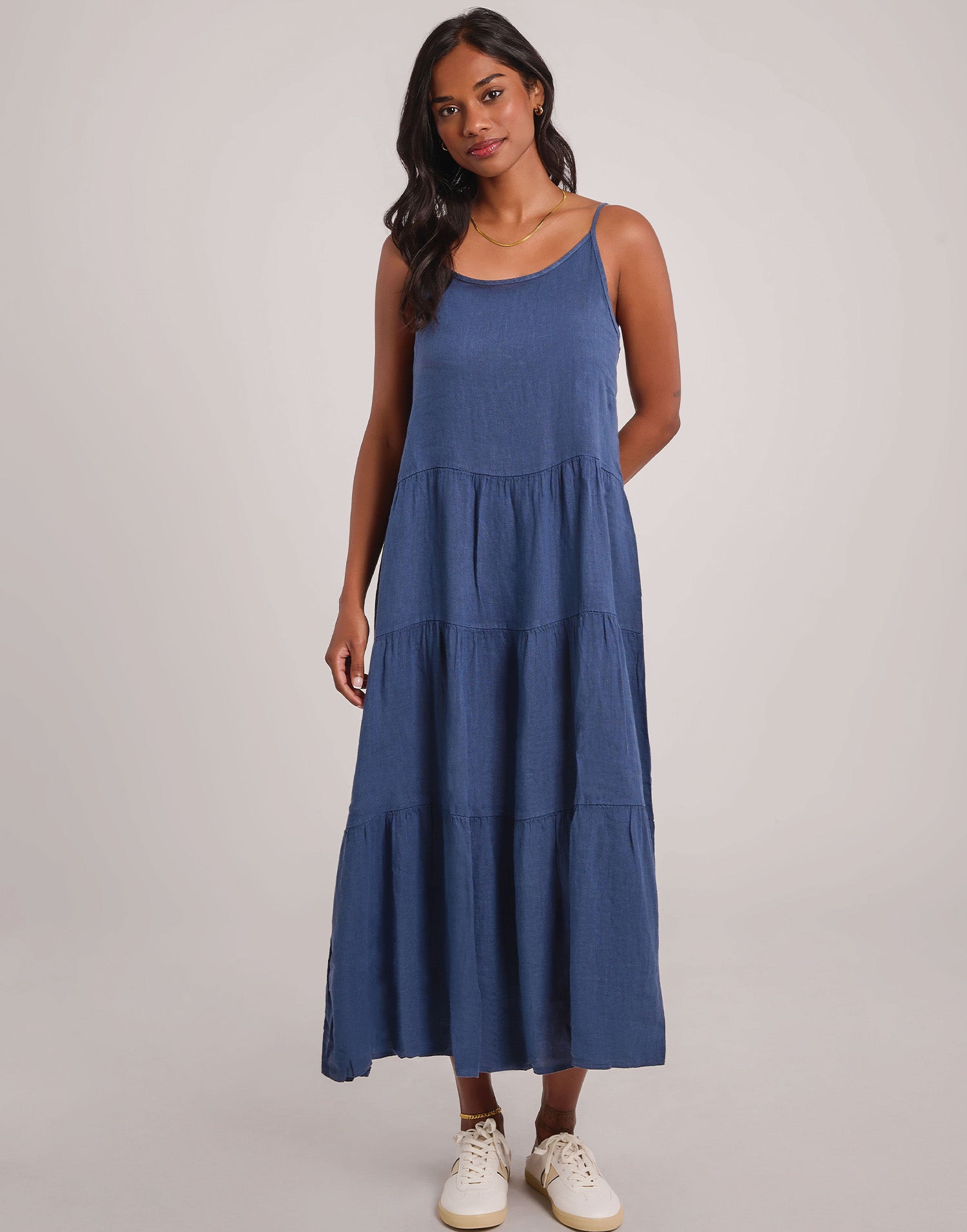 OPHELIA ROBE LONGUE EN LIN / DENIM
