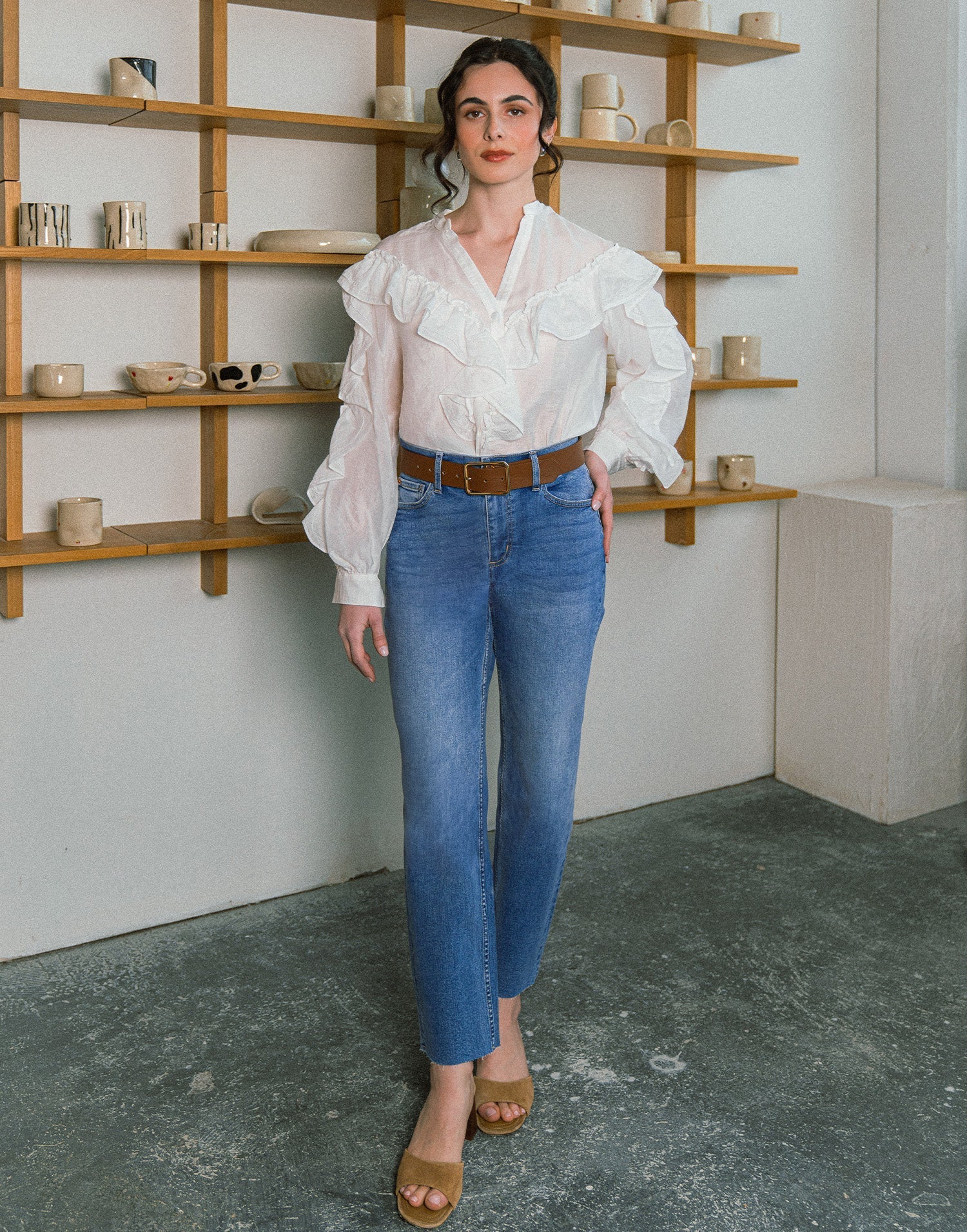 JEANS CHLOÉ COUPE DROITE / TULIP